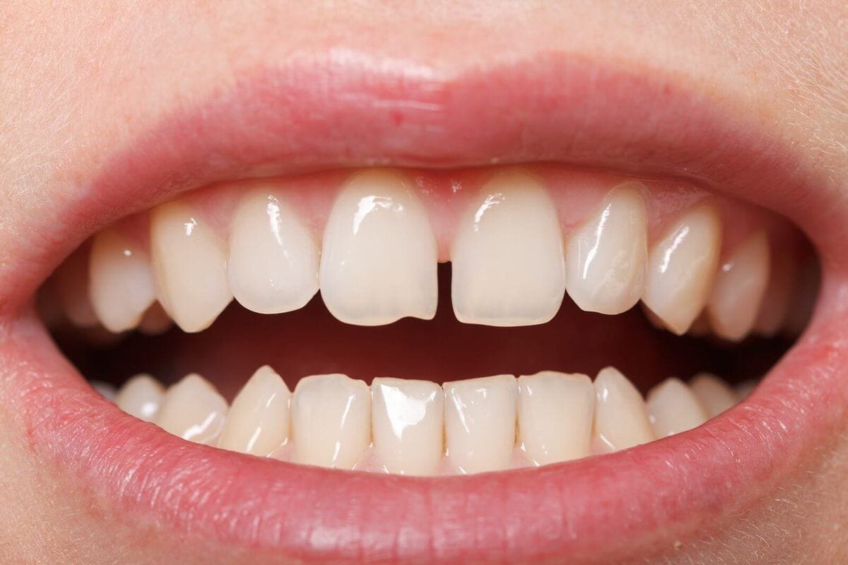 علت گیر کردن غذا به دلیل فاصله دندان | نخ دندان مینا